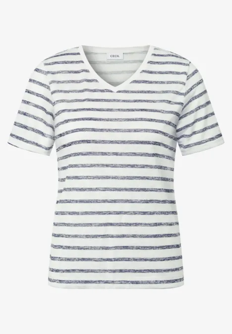 Strick-Look Streifen-Shirt urban navy blue