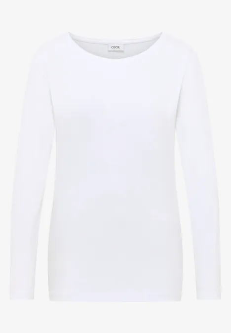 Shirt met boothals White Shirt met boothals White
