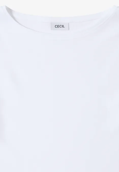 Shirt met boothals White Shirt met boothals White