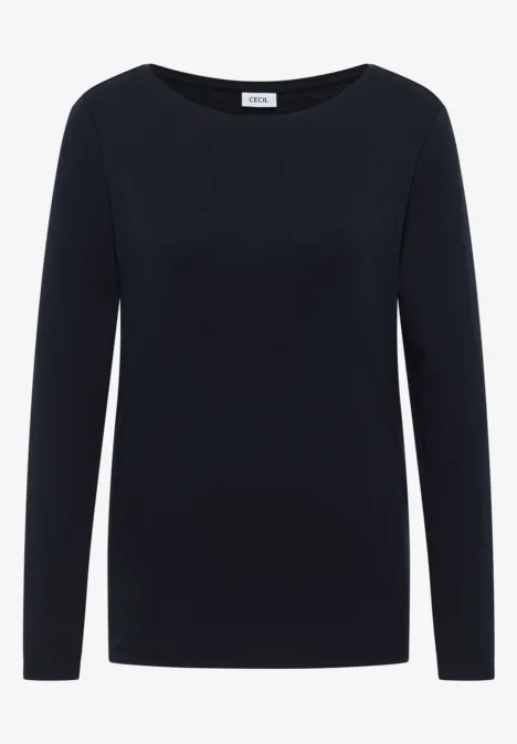 Shirt mit U-Boot-Ausschnitt urban dark blue