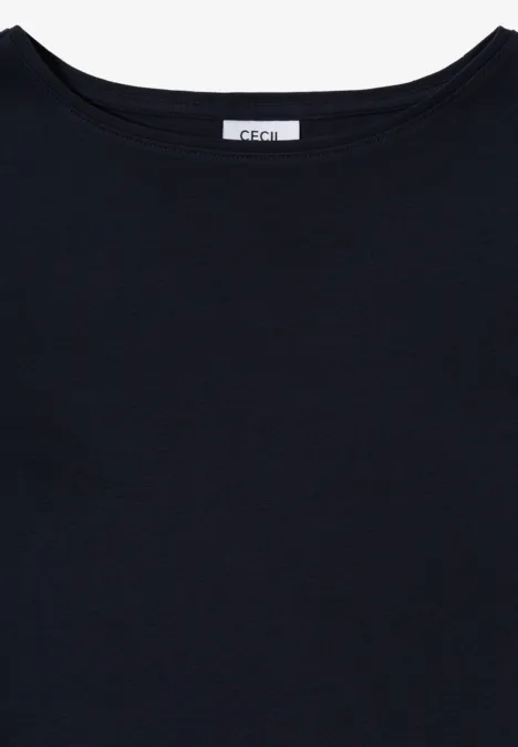 Shirt mit U-Boot-Ausschnitt urban dark blue