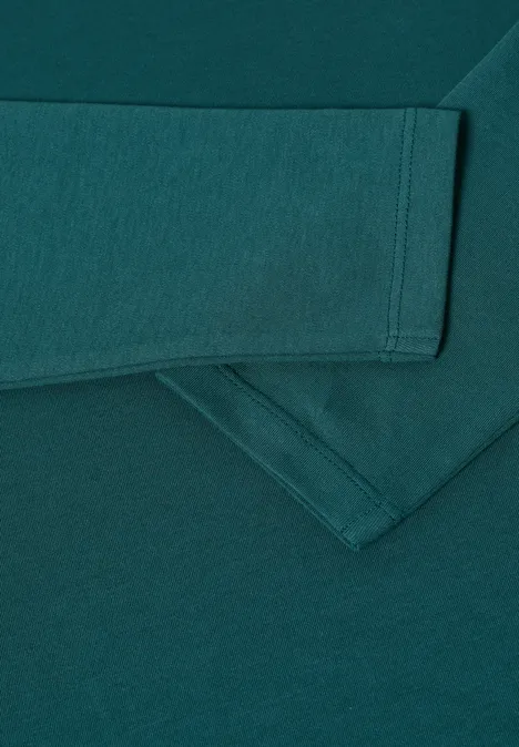 Shirt mit U-Boot-Ausschnitt dark sea green Shirt mit U-Boot-Ausschnitt dark sea green