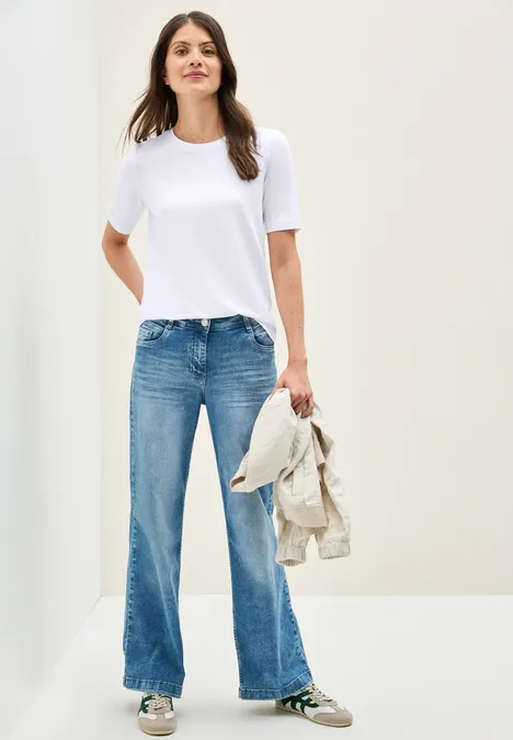 Basic Rundhals T-Shirt White