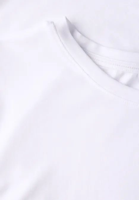 Basic Rundhals T-Shirt White
