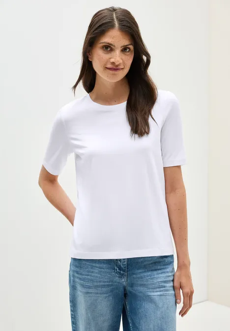 Basic Rundhals T-Shirt White