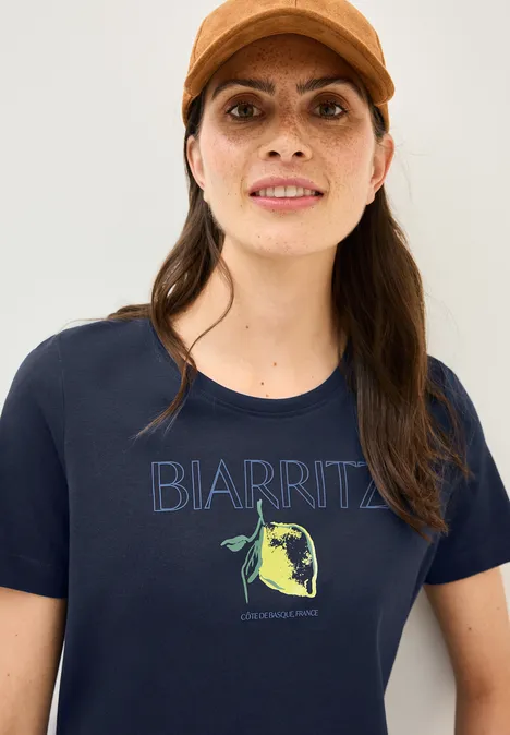 T-Shirt mit Print urban navy blue