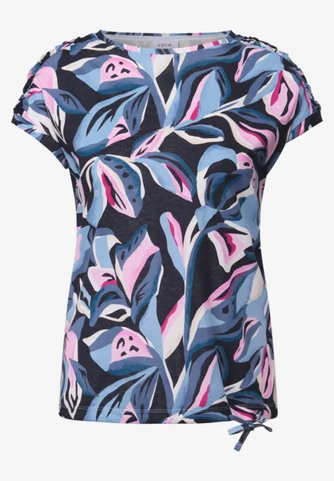 Gemustertes Shirt urban dark blue