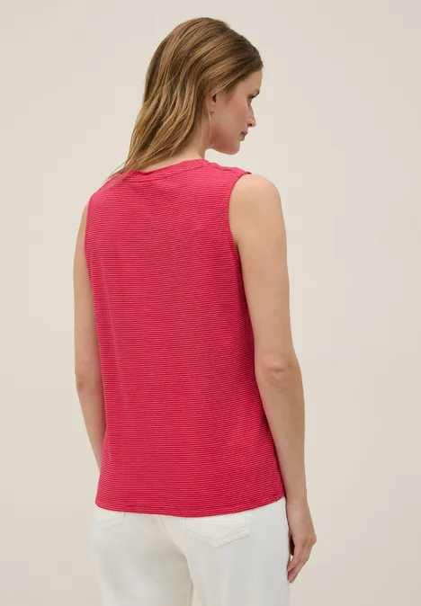 Gestreiftes Top glazed apple red