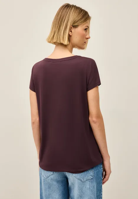 T-Shirt mit Artwork mulberry red