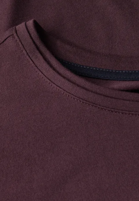 T-Shirt mit Artwork mulberry red