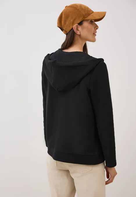 Leichte Kapuzenjacke Black