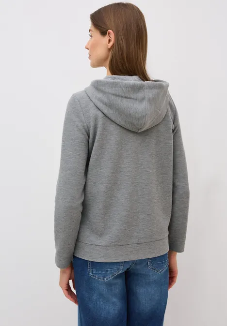 Leichte Kapuzenjacke sporty grey melange