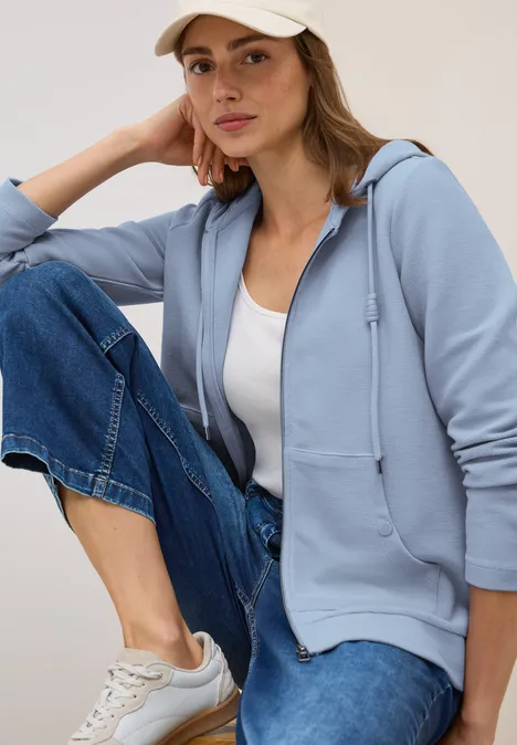 Leichte Kapuzenjacke mountain blue