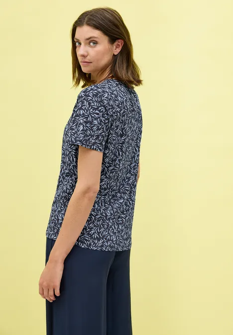 Shirt mit Minimal Print urban dark blue
