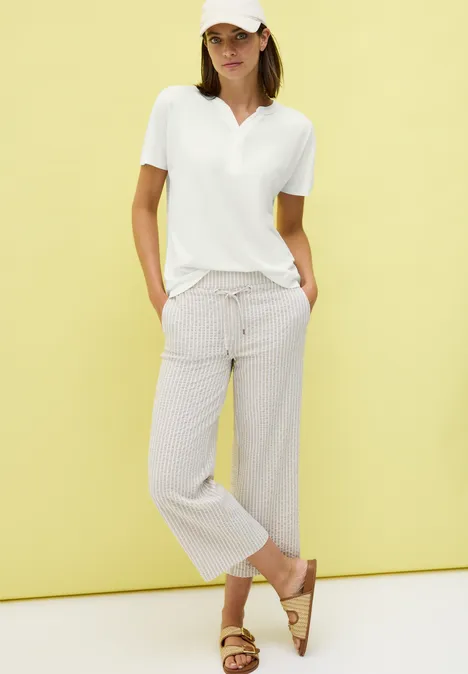 Lässiges Shirt im Tunika Look vanilla white