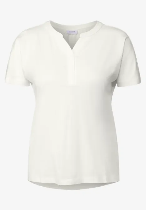 Lässiges Shirt im Tunika Look vanilla white