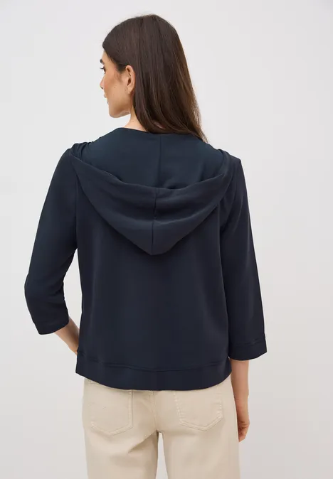 Softe Kapuzenjacke urban dark blue