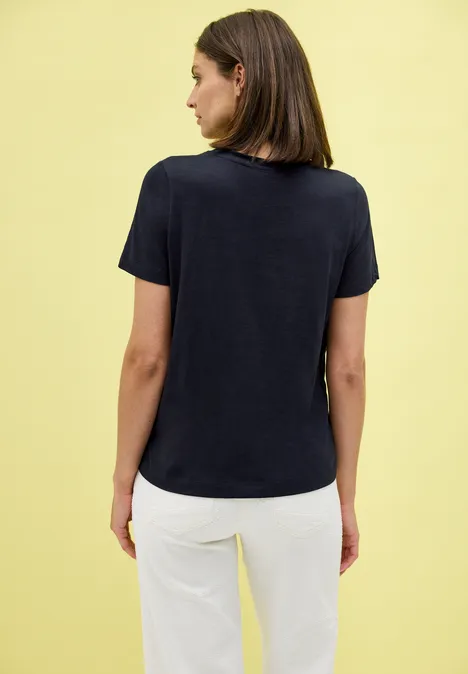 T-Shirt mit Artwork urban dark blue