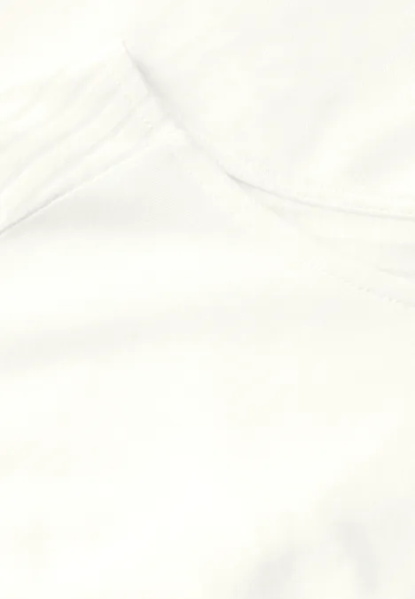 Shirt mit Burn-Out-Details vanilla white