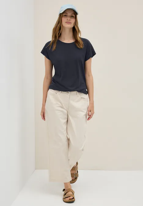 Shirt mit Burn-Out-Details urban dark blue