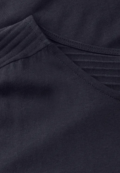 Shirt mit Burn-Out-Details urban dark blue