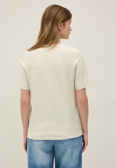 Bouclé Slub Shirt light beige