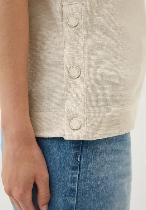Bouclé Slub Shirt light beige
