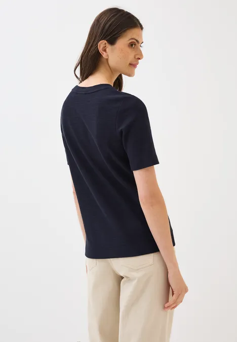Bouclé Slub Shirt urban dark blue
