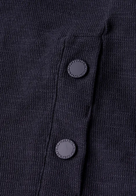 Bouclé Slub Shirt urban dark blue