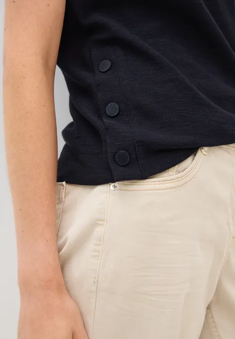 Bouclé Slub Shirt urban dark blue
