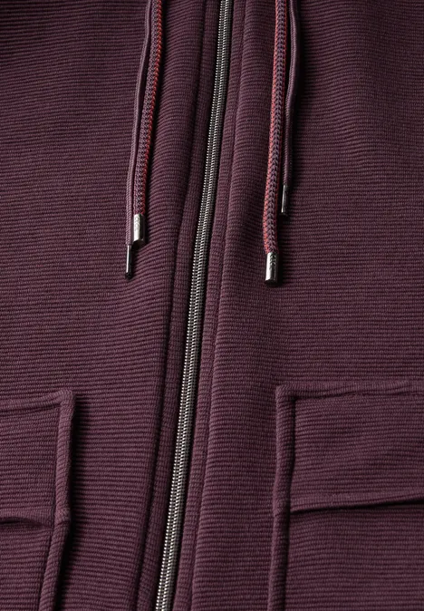 Leichte Ottoman Jacke mulberry red
