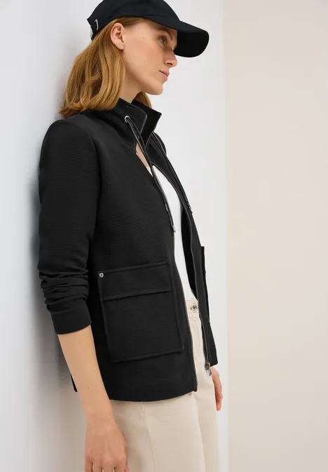 Leichte Ottoman Jacke Black