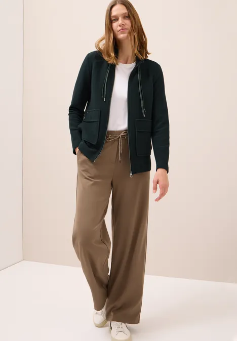 Leichte Ottoman Jacke ink green