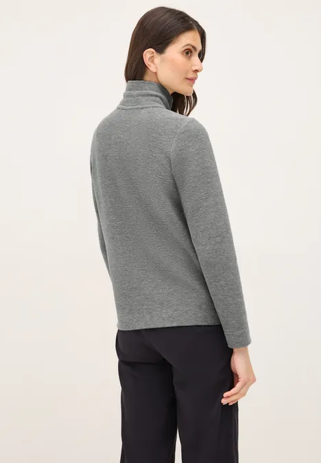 Leichte Ottoman Jacke sporty grey melange