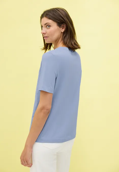 T-Shirt mit Artwork mountain blue