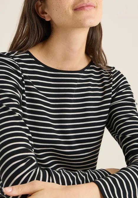 Gestreept shirt Black Gestreept shirt Black