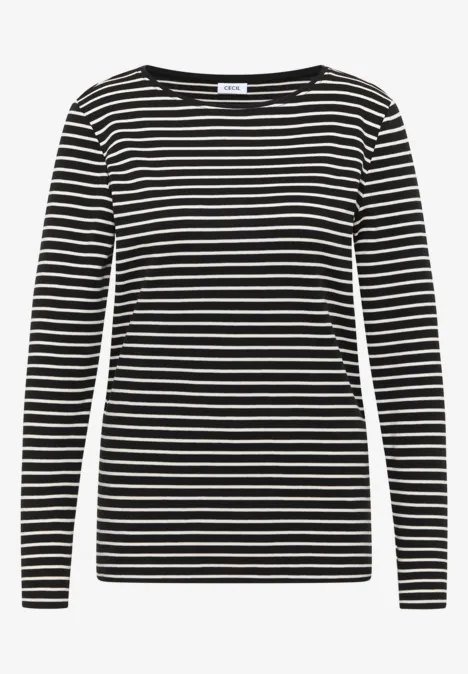 Gestreept shirt Black Gestreept shirt Black