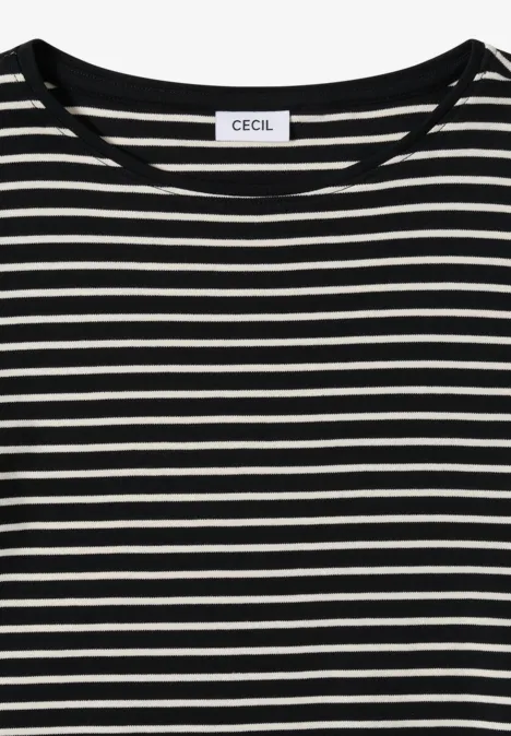 Gestreept shirt Black Gestreept shirt Black