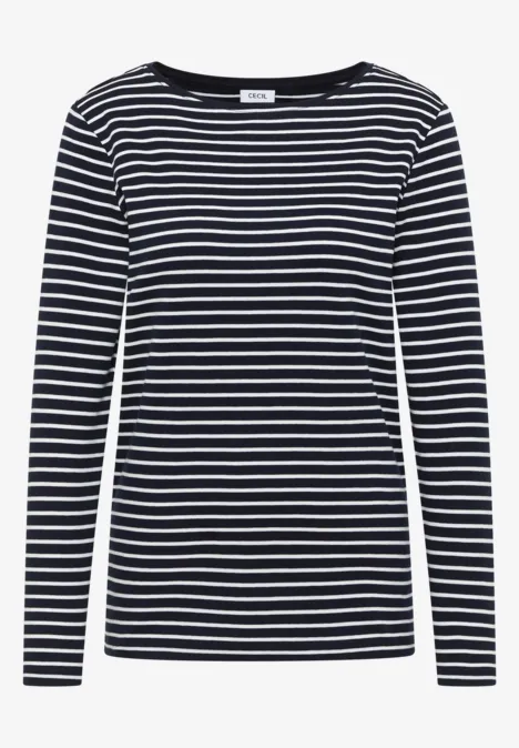 Gestreiftes Shirt vanilla white Gestreiftes Shirt vanilla white