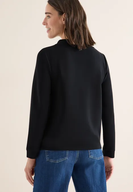 Shirt met borduursel Black Shirt met borduursel Black