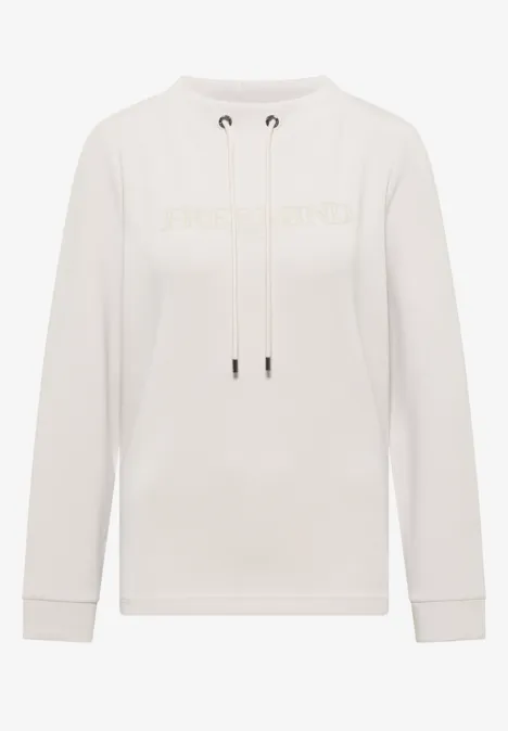 Shirt mit Stickerei light greige