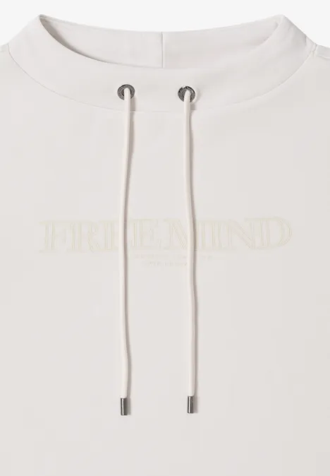 Shirt mit Stickerei light greige