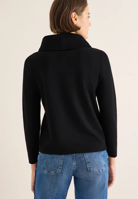 Shirt mit großem Kragen Black Shirt mit großem Kragen Black