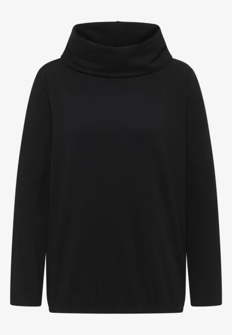 Shirt mit großem Kragen Black Shirt mit großem Kragen Black