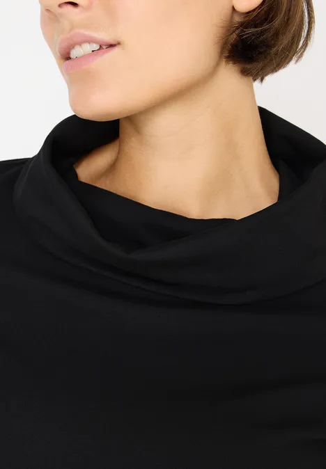 Shirt mit großem Kragen Black Shirt mit großem Kragen Black