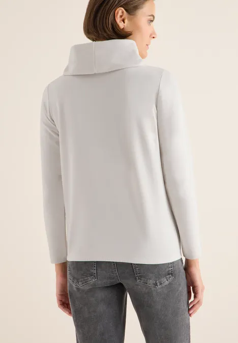 Shirt mit großem Kragen light greige Shirt mit großem Kragen light greige