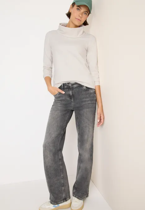 Shirt mit großem Kragen light greige Shirt mit großem Kragen light greige