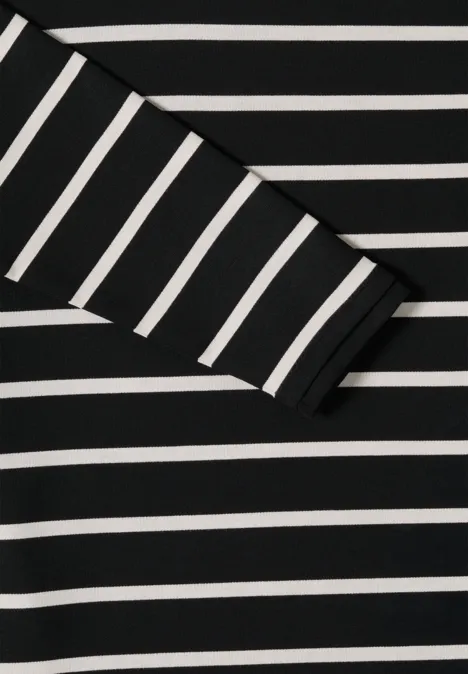 Gestreepte hoodie Black Gestreepte hoodie Black