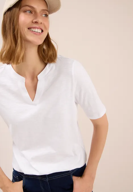 Shirt im Tunika-Look White