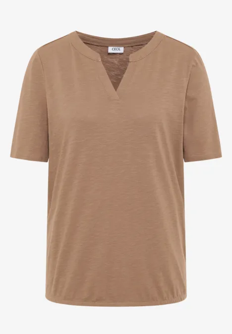 Shirt im Tunika-Look natural taupe